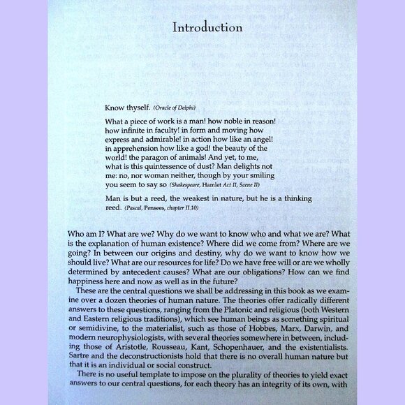 Book: Who Are We: Theories of Human Nature, by Louis P. Pojman - Picture 4 of 15